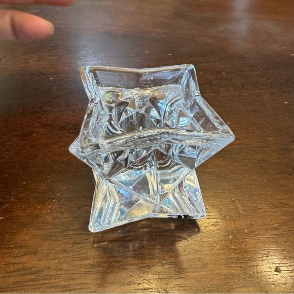 Michael C. Fina Fifth Avenue 24% Lead Crystal Star Candle Holder Vintage - Picture 6 of 14